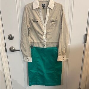Express Essential Shirt and New York & Company Pencil Skirt